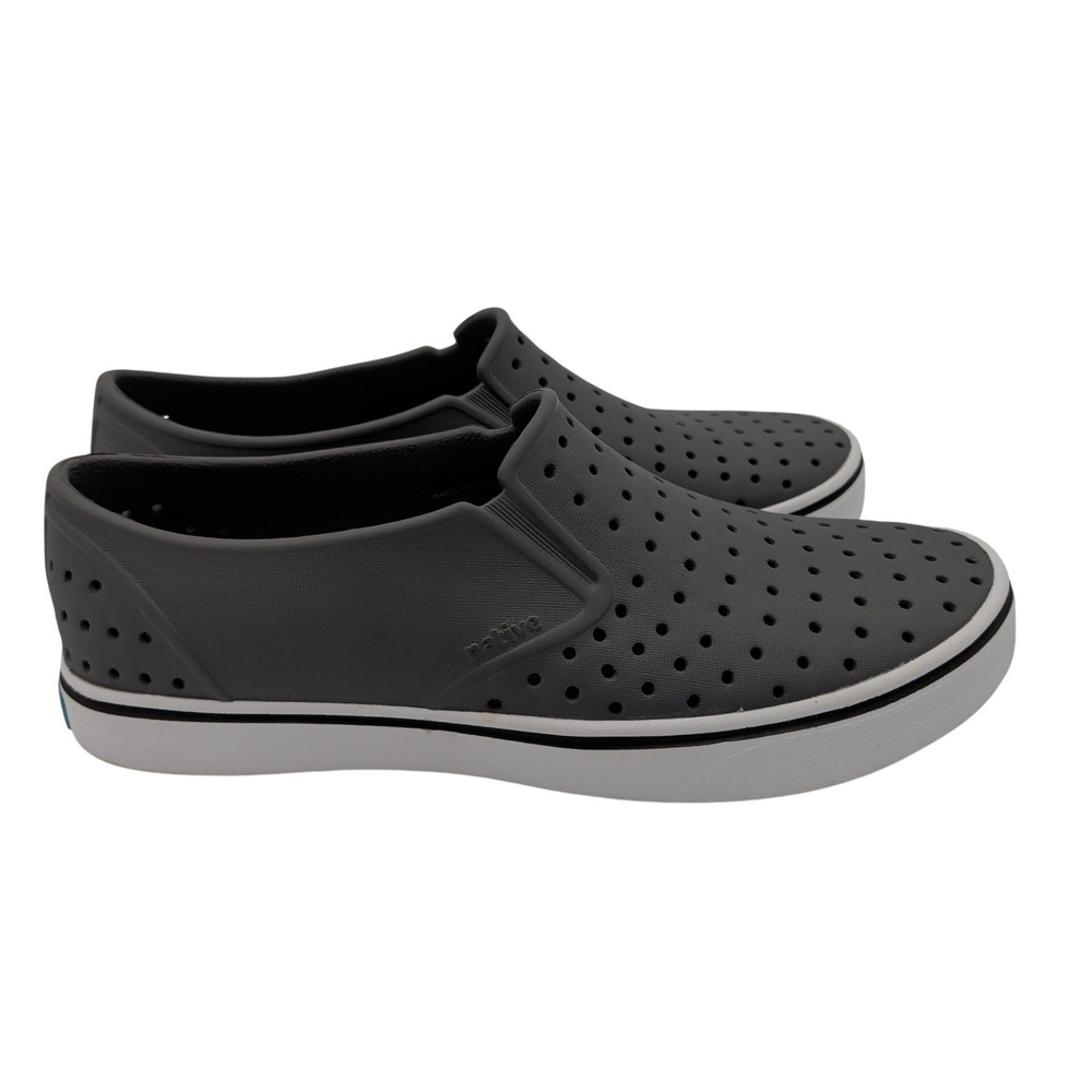 Native Shoes Miles Slip On Water Shoes Pigeon Grey Shell White Mens 7 Womens 9